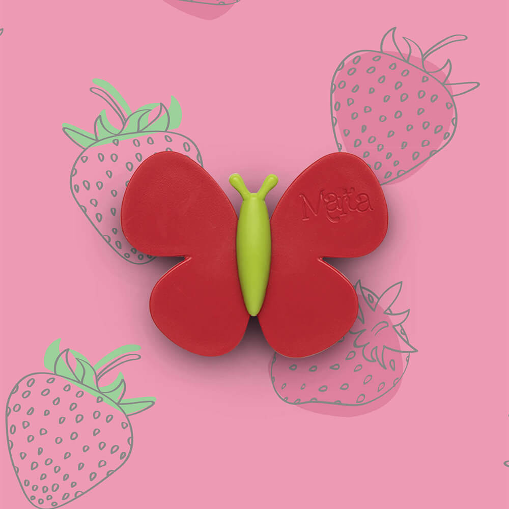 Marta Strawberry - Strawberry Car Fragrance Diffuser in the shape of a Butterfly