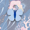 Marta Silver Water - Butterfly Shaped Mint and Lavender Car Perfumer