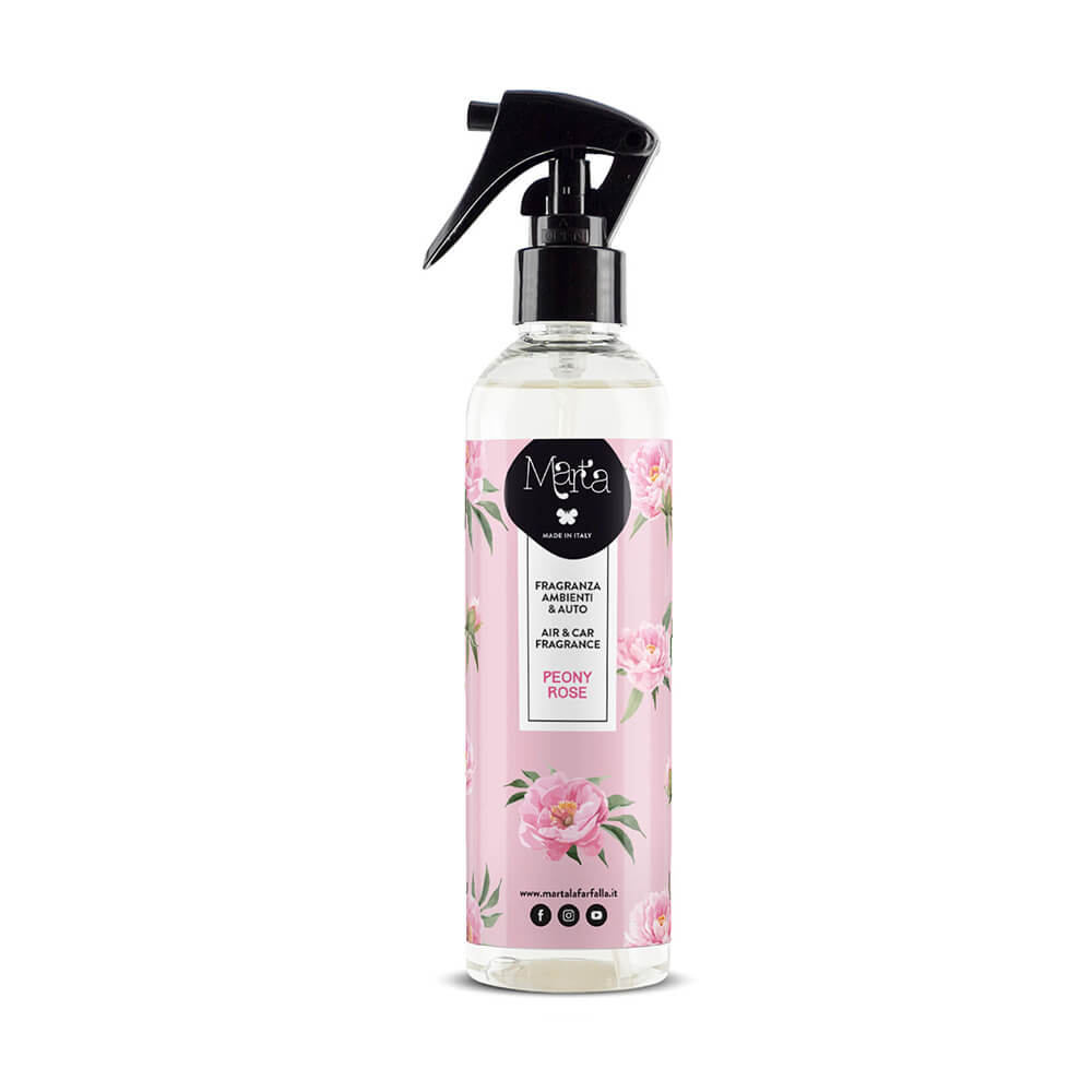 Deodorante Spray per Ambiente alla Peonia: Marta Peony Rose